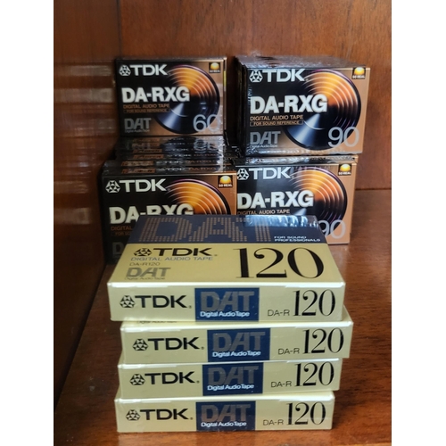 423 - SMALL QTY OF TDK DAT DIGITAL AUDIO TAPES AS/NEW INCL 120, 90 AND 60