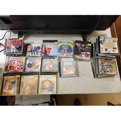 414 - LARGE QTY. OF CD-I GAMES & VIDEOS INCL FLINSTONES, SPACE ACE, BIG BOX 7 GUEST -SEALED ETC -MULITPLE ... 