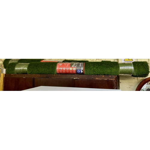 215 - LARGE ROLL OF GOLDEN SELECT 
 ARTIFICIAL GRASS 6 SQ METERS