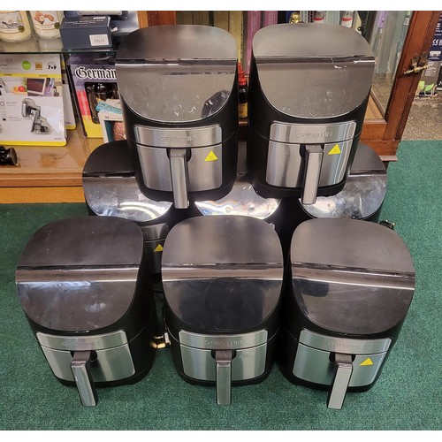 107 - 8X (EIGHT) GOURMIA 6.7 L DIGITAL AIR FRYERS IN BLACK - UNBOXED UNTESTED/CHECKED -SOLD WITH ALL FAULT... 