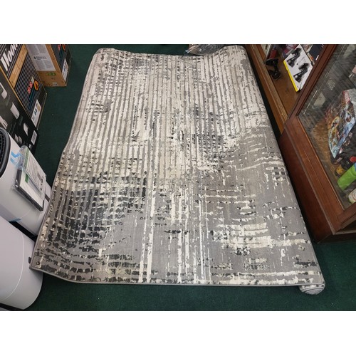 CENTENNO COLLECTION AREA RUG 200X274CMS SILVER GREY PATTERNED