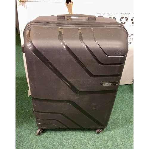 246 - AMERICAN TOURISTER HARDSIDE SPINNER SUITCASE LARGE IN BLACK