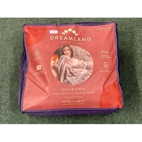 52 - DREAMLAND LUXURY FAUX FUR WARMING THROW WITH INTELLIHEAT TECHNOLOGY - FALLOW DEER