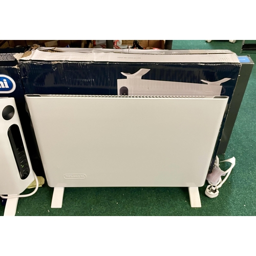 119 - BOXED DELONGHI HSX SLIMLINE PORTABLE ELECTRIC CONVECTOR HEATER