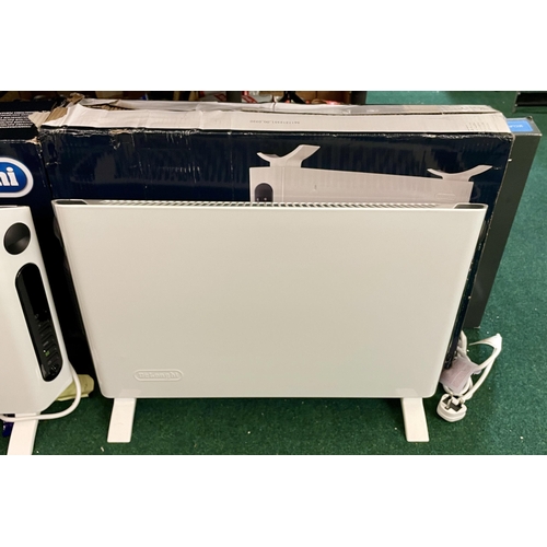 120 - BOXED DELONGHI HSX SLIMLINE PORTABLE ELECTRIC CONVECTOR HEATER