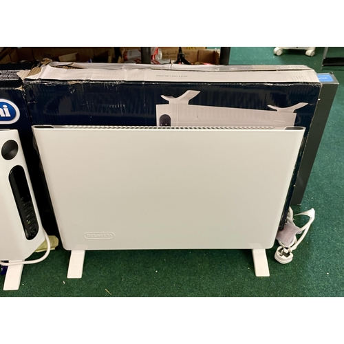 121 - BOXED DELONGHI HSX SLIMLINE PORTABLE ELECTRIC CONVECTOR HEATER