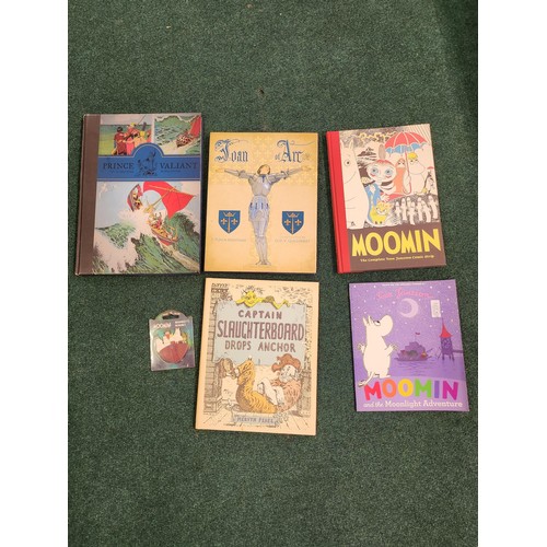 420 - MOOMIN FRIDGE MAGNET, MOOMIN PAPERBACK BOOK, THE COMPLETE TOVE JANSSEN COMIC STRIP H/B BOOK, MERVYN ... 