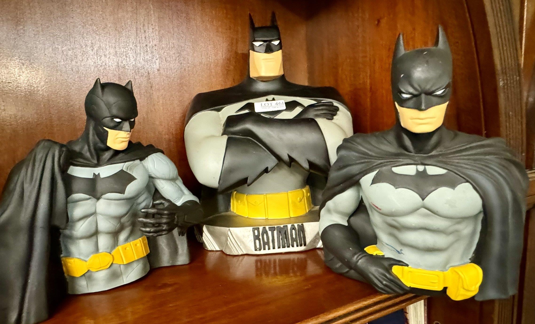 BATMAN MONEY BANK, BATMAN BUST BANK AND A WARNER BROS STUDION BATMAN ...