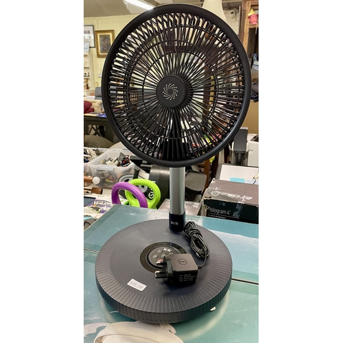 186 - NSA MULTI USE RECHARGEABLE DESK/STAND OSCILLATING FAN WITH R/C