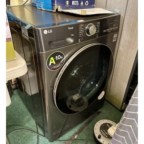 213 - LG THIN Q 13KG FULLY AUTOMATIC WIFI CONNECTED WASHING MACHINE -  F4Y9138CTA - NB: WE ARE UNABLE TO P... 