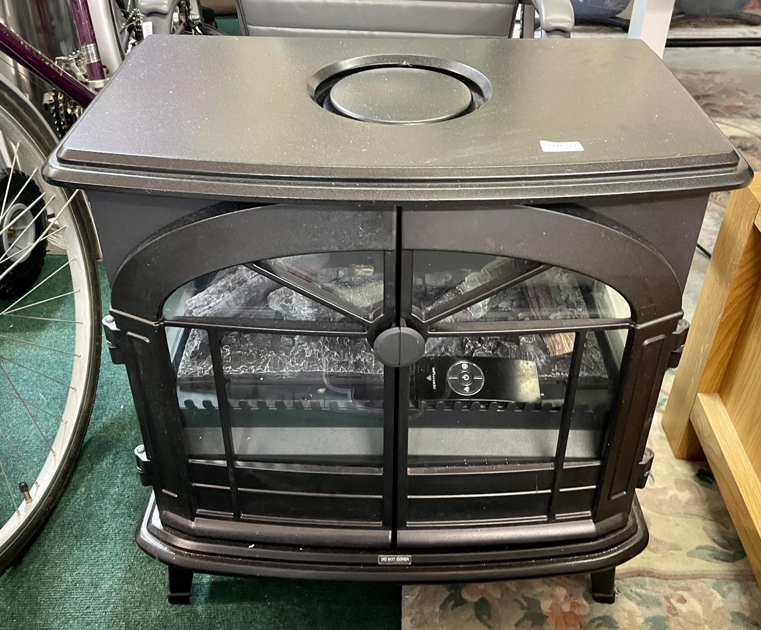 DIMPLEX BECKLEY STOVE OPTIMYST MATT B WORKS FINE MANUAL CONTROL ONLY NO R/C