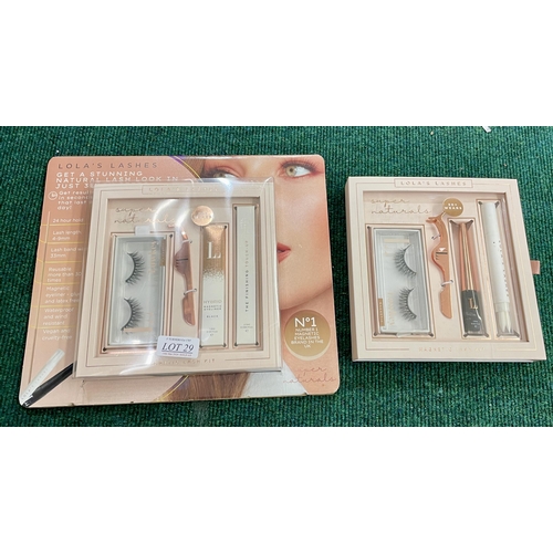 29 - BOXED LOLA'S LASHES - MAGNETIC LASH KIT AND ONE OTHER