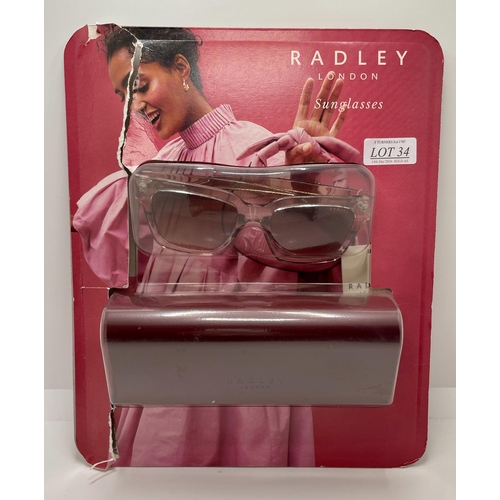 34 - PAIR OF RADLEY LONDON SUNGLASSES 'MINA' IN BLISTER PACK - DGE TO PACKAGING