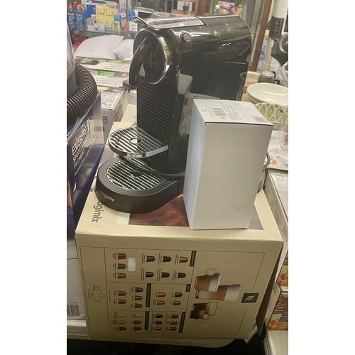 94 - BOXED NESPRESSO CITIZ & MILK POD COFFEE MACHNE WITH ELECTRIC MILK FROTHER