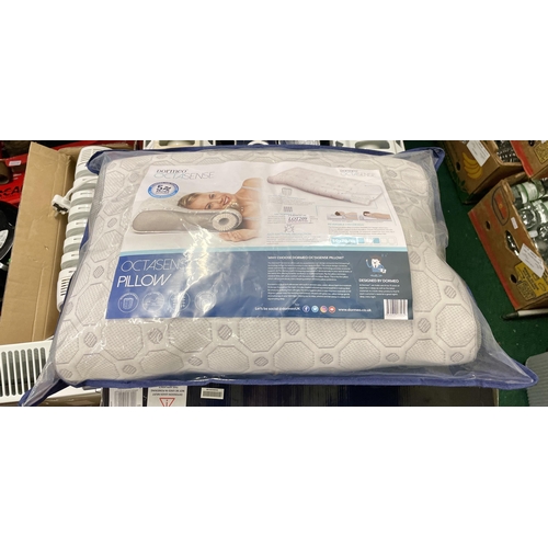 209 - DORMEO OCTASENSE MICROFIBRE PILLOW IN CARRY CASE