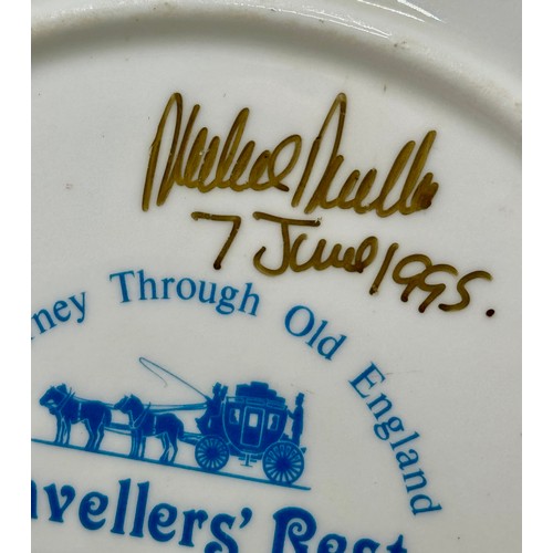 336 - ROYAL DOULTON: SIGNED ROYAL DOULTON PLATE - TRAVELLERS REST AND SIGNED ROYAL DOULTON MICHAEL DOULTON... 