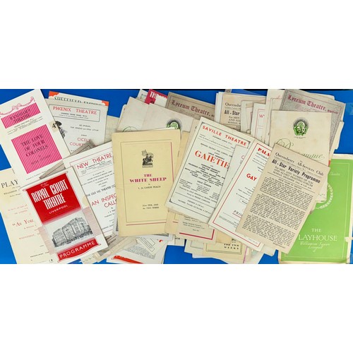 341 - APPROX 100 VINTAGE THEATRE PROGRAMMES -VARIOUS DATING FROM 1946 -1951 (SOME OF LIVERPOOL INTEREST)