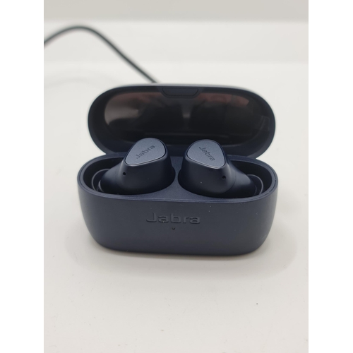 11 - PAIR OF JABRA BLUETOOTH EAR BUDS WITH CHARGING WIRE