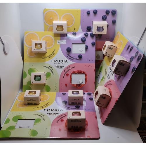 17 - QTY OF MINI FRUDIA FACE CREAMS - ANTI AGEING, HYDRATION ETC. (11 IN TOTAL)