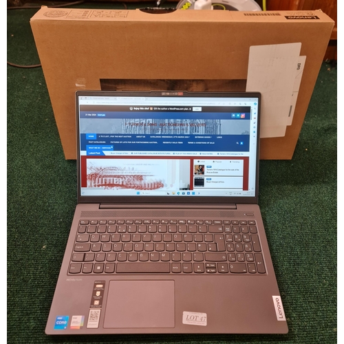 47 - BOXED LENOVO IDEAPAD 5 INTEL I512T GEN 8GB RAM 512GB SSD 15.6 FULL HD SCREEN WINDOWS 11 HOME - STORM... 