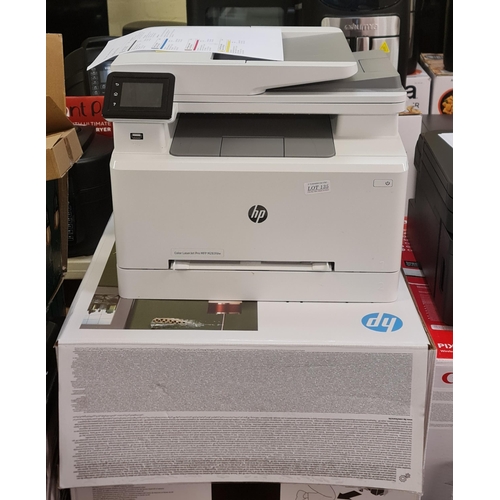 135 - BOXED HP COLOUR LASERJET PRO MFP M283FDW ALLIN ONE LASER PRINTER WITH GOOD COLOUR COPY