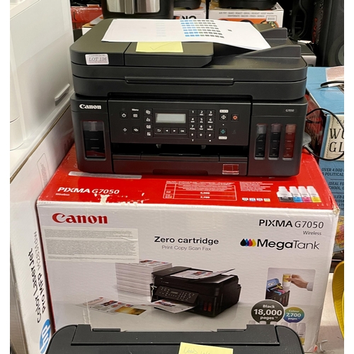 136 - BOXED CANON PIXMA G7050 MEGA TANK ALL IN ONE PRINTER WITH GOOD COLOUR COPY