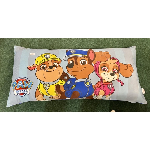 196 - PAW PATROL BODY PILLOW - SLIGHT SEAM FAULT