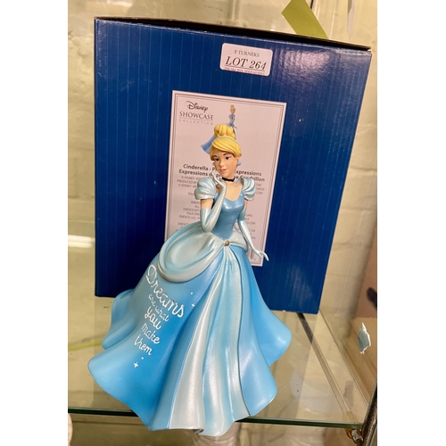 264 - BOXED DISNEY SHOWCASE - CINDERELLA PRINCESS EXPRESSIONS FIGURE