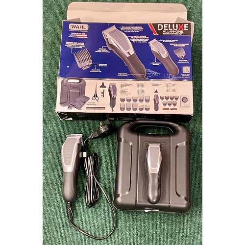 3 - BOXED WAHL DELUXE ALL IN ONE HAIR CUTTING KIT WITH BEARD TRIMMER AND ACCESSORIES