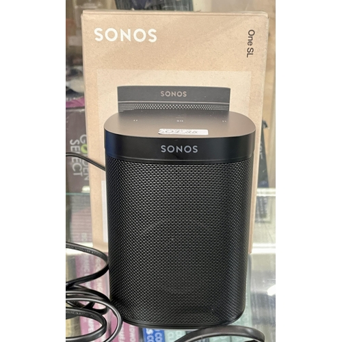 35 - BOXED SONOS ONESL BLUETOOTH SPEAKER IN BLACK