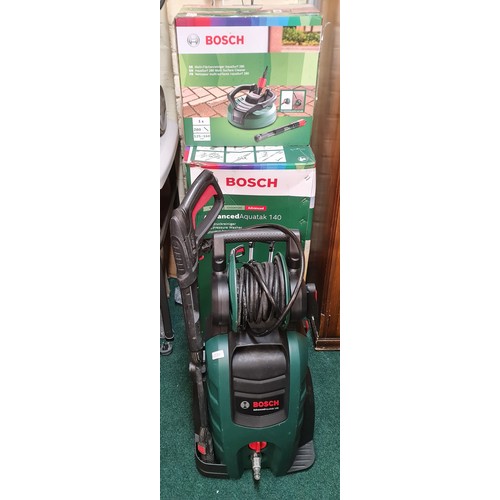 BOXED BOSCH ADVANCED AQUATAK 140 WITH LANCE, HOSE, WITH A BOXED BOSCH ...