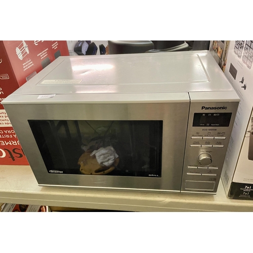 100 - PANASONIC INVERTER MICROWAVE OVEN IN STAINLESS STEEL MN-GDH7-3S (SLIGHT PREVIOUS USAGE)