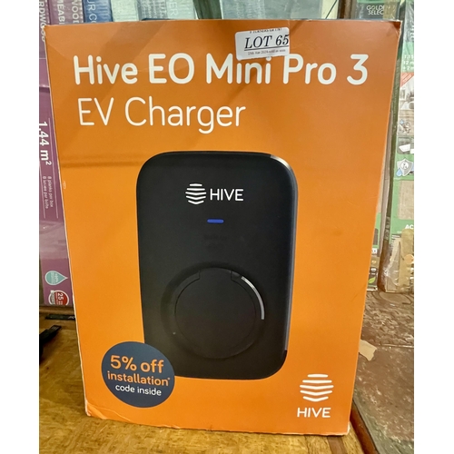 65 - BOXED HIVE EO MINI PRO 3 EV CHARGER