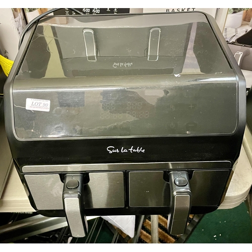 90 - SUR LA TABLE 10.5L DUAL BASKET AIR FRYER