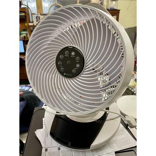 139 - MEACO OSCILLATING DESK FAN WITH R/C