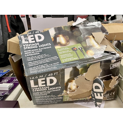 148 - BOX OF FEIT ELECTRIC 14.6M LED VINTAGE STRING LIGHTS - DGD BOX