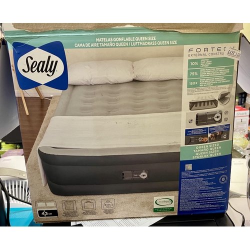 151 - BOXED SEALY INFLATABLE AIR MATTRESS