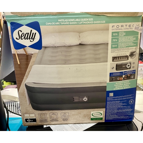 152 - BOXED SEALY INFLATABLE AIR MATTRESS