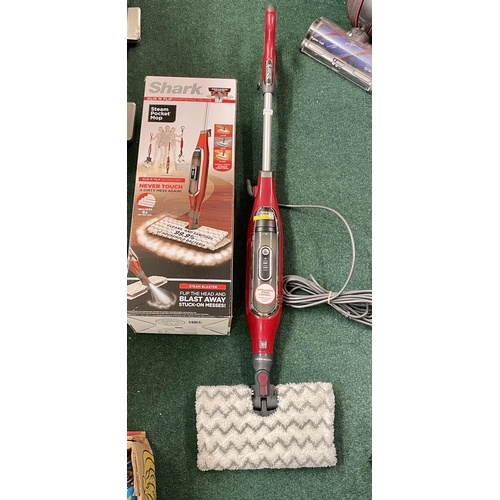 164 - BOXED SHARK STEAM POCKET MOP WITH EXTRA PADS