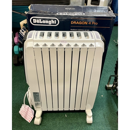 172 - BOXED DELONGHI DRAGON 4 PRO ELECTRIC OIL FILLED RADIATOR - WHITE