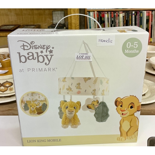 BOXED DISNEY LION KING MOBILE FOR AGES 0-5 MONTHS