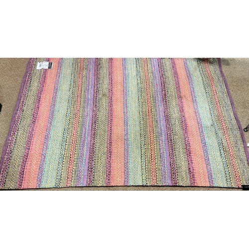 475 - SELECTION OF X3 BAKERO SAFFRON COTTON RUGS, RAINBOW COLOURED