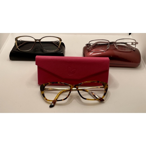 30 - 3 X PAIRS OF SPECTACLE FRAMES INC STEPPER, ZOFFANI, ATLANTIC OPTICAL WITH SOME CASES