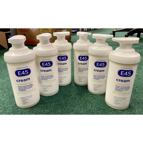 34 - 6 X BOTTLES OF E45 CREAM 500G