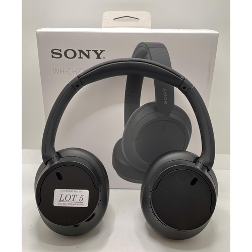 5 - BOXED PAIR OF SONY WH-CH720N OVER EAR NOISE CANCELLING HEADPHONES