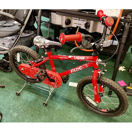 196 - APOLLO LAURIE FADE RED CHILDRENS PEDAL BIKE