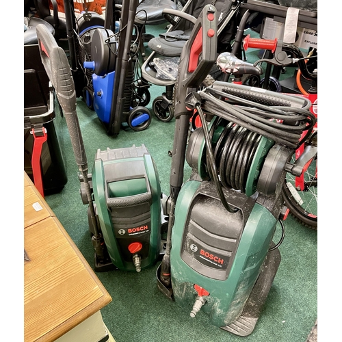 199 - BOSCH ADVANCED AQUATAK 140 WITH LANCE AND HOSE TOGETHER WITH A BOSCH UNIVERSAL AQUATAK 135 (MISSING ... 