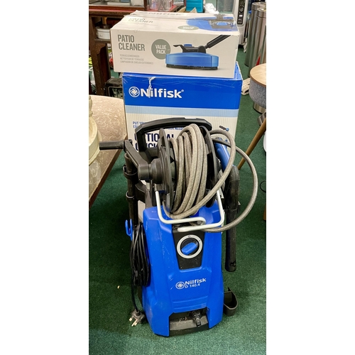 200 - BOXED NILFISK D 140.4 HIGH PRESSURE WASHER WITH SOME ATTACHMENTS