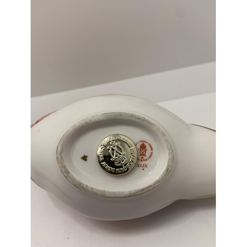 343 - A PAIR OF ROYAL CROWN DERBY 'PHEASANT' PAPER WEIGHT EACH WITH THE SILVER STOPPER, MARKED XLIX (1986)... 