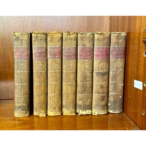 HUME'S HISTORY OF ENGLAND VOLS.1-8 (NO.1 IS THE LATER 1802 EDITION) BY ...